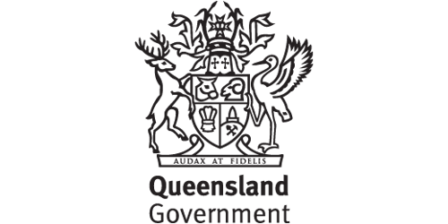 Black QLD Government logo