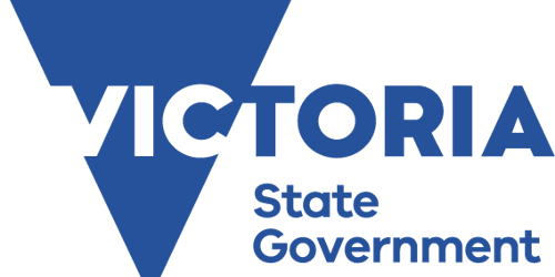 Blue Victoria State Government logo